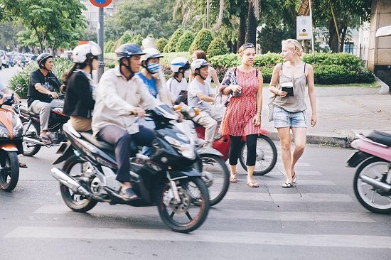 How to cross the road in Vietnam